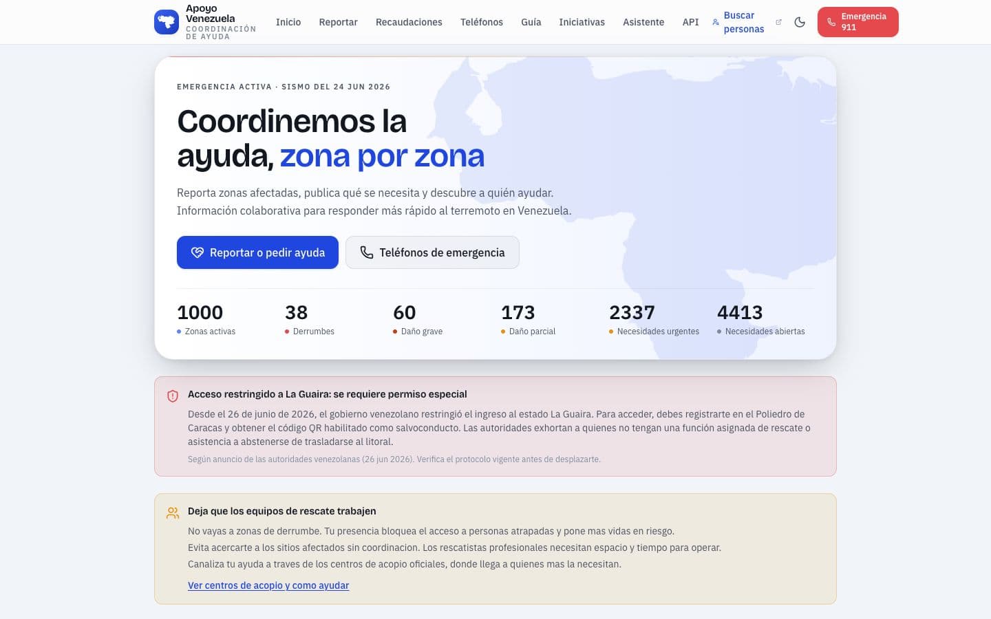 Apoyo Venezuela project preview