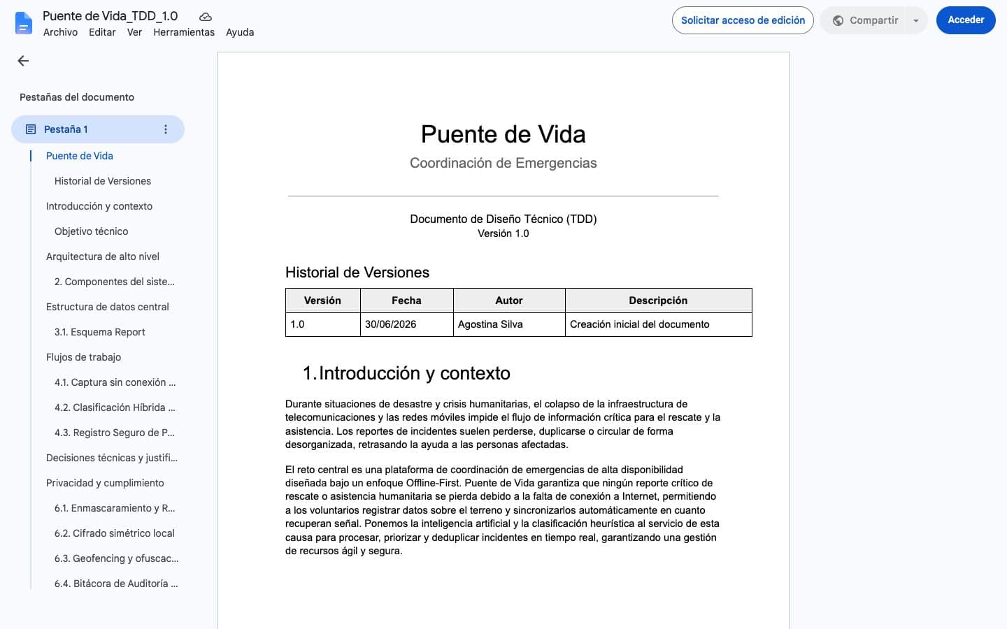 Puente de Vida project preview