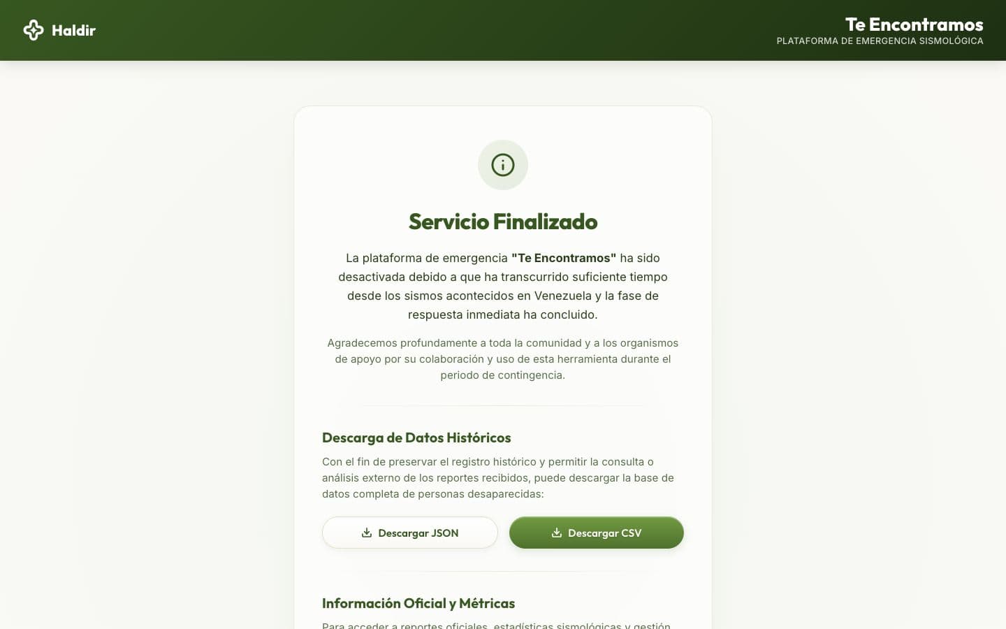 Te Encontramos project preview