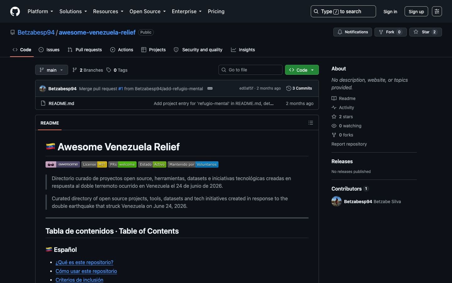 awesome-venezuela-relief Public project preview